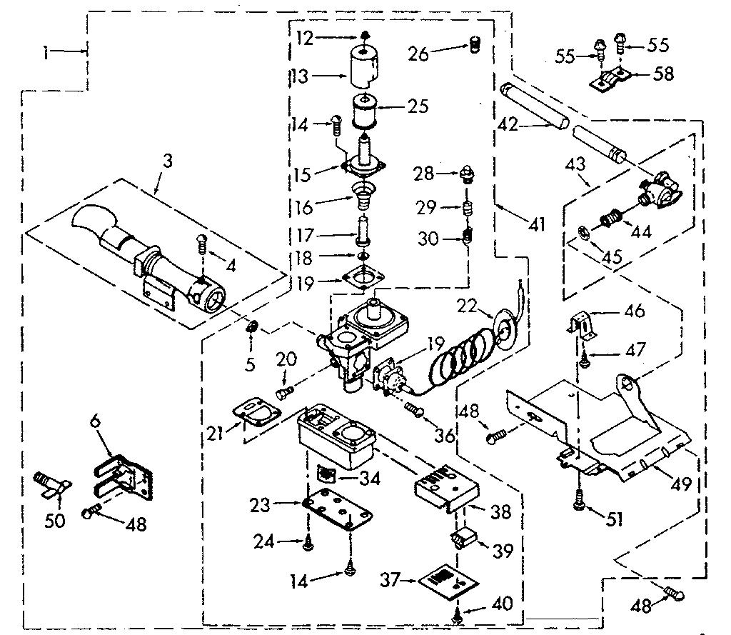 Kenmore 1107007801 burner assembly diagram
