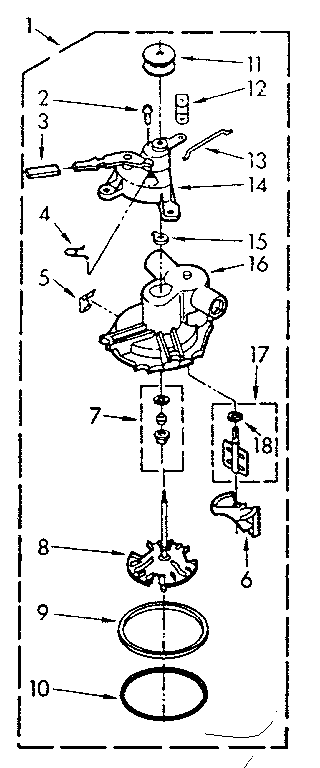 Kenmore 1107014020 pump assembly diagram