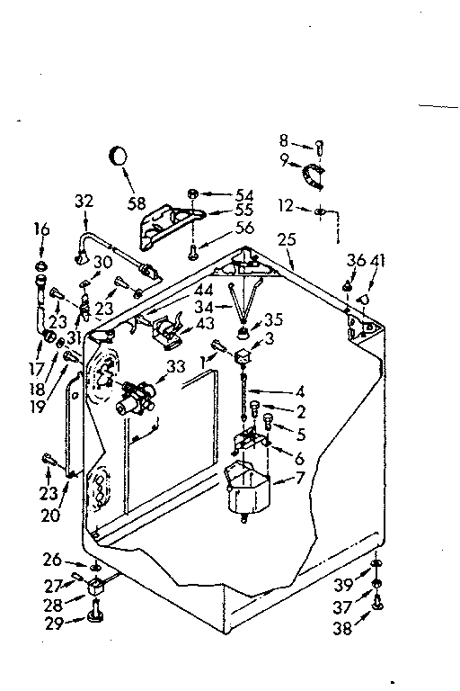 Kenmore 1107014662 cabinet parts diagram