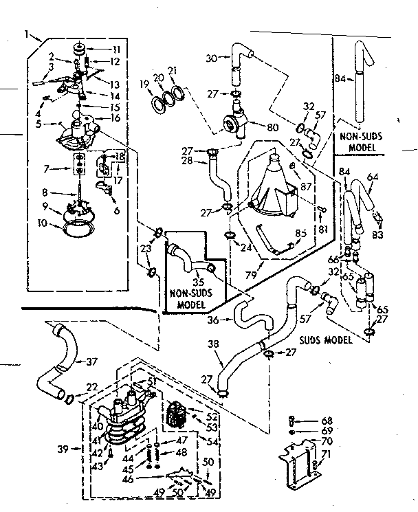 Kenmore 1107014662 water system diagram