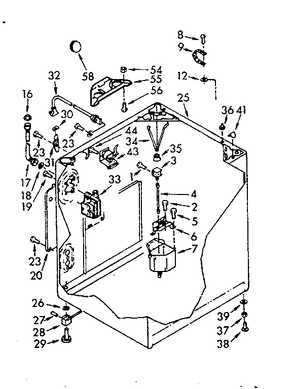 Kenmore 1107015613 cabinet parts diagram