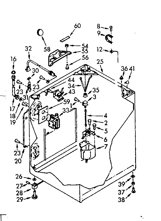 Kenmore 1107015614 cabinet parts diagram