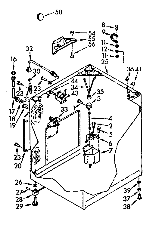 Kenmore 1107015672 cabinet parts diagram
