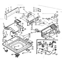 Kenmore 1107014850 top and console assembly diagram