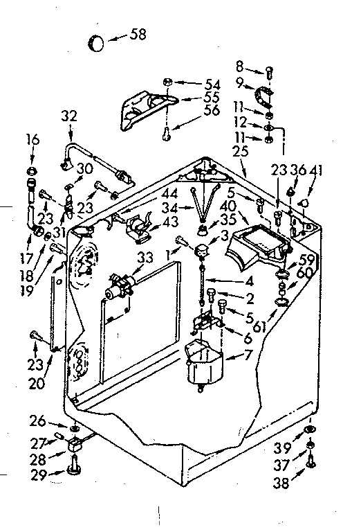 Kenmore 1107015802 cabinet parts diagram