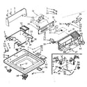 Kenmore 1107015852 top and console assembly diagram