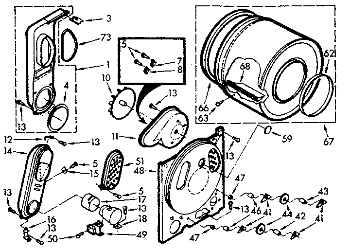 Kenmore 1107017000 bulkhead assembly diagram