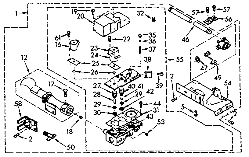 Kenmore 1107017000 burner assembly diagram