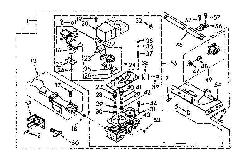 Kenmore 1107017801 burner assembly diagram