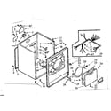 Kenmore 1107018601 cabinet assembly diagram