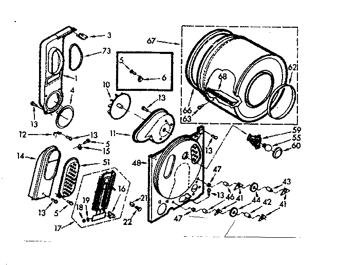 Kenmore 1107018602 bulkhead assembly diagram