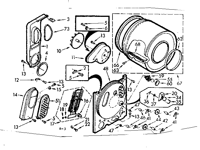 Kenmore 1107018800 bulkhead assembly diagram