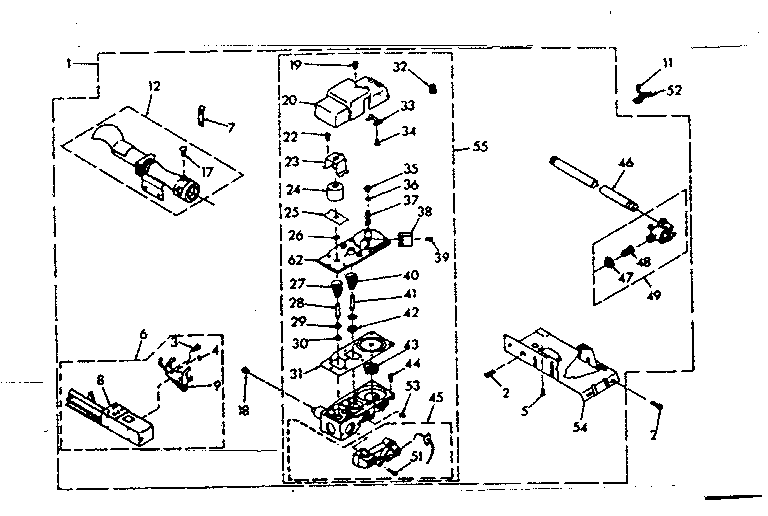 Kenmore 1107057700 burner assembly diagram