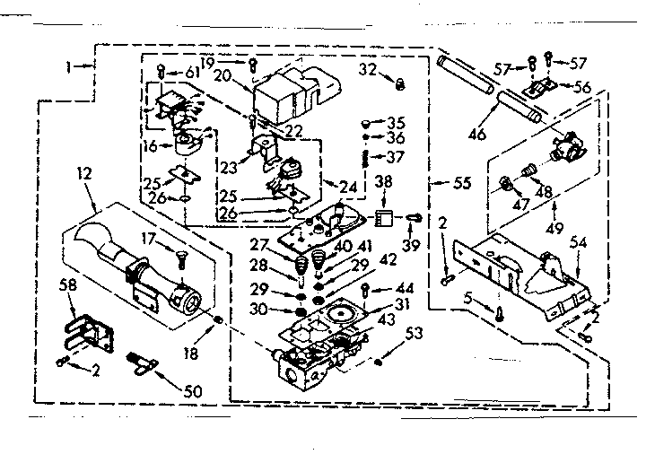 Kenmore 1107057720 burner assembly diagram
