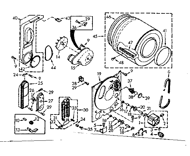 Kenmore 1107058700 bulkhead assembly diagram
