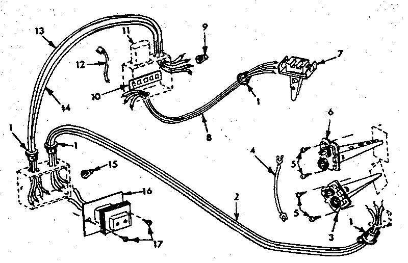 ICP CG-105DA wiring & controls assembly diagram