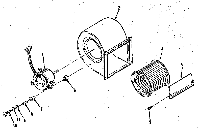 ICP CG-105DA h-q blower assembly diagram