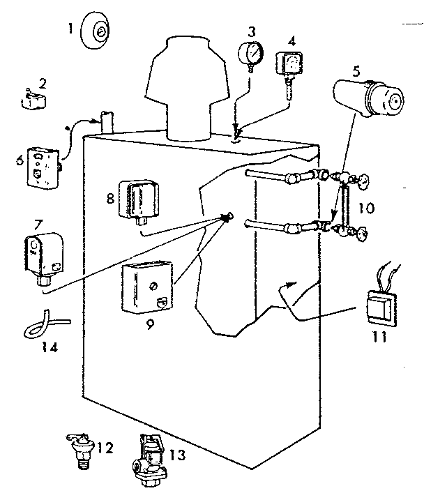 Kenmore 229120 boiler controls diagram