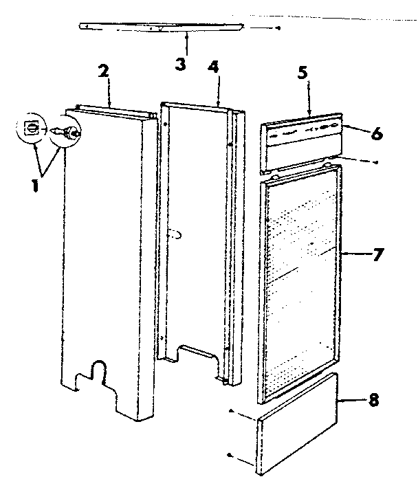 Kenmore 229146 jacket extension parts diagram