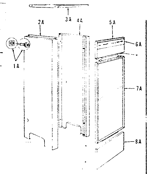 Kenmore 22971381 jacket extension diagram