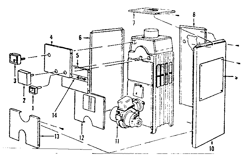 Kenmore 22971381 jacket and control parts diagram