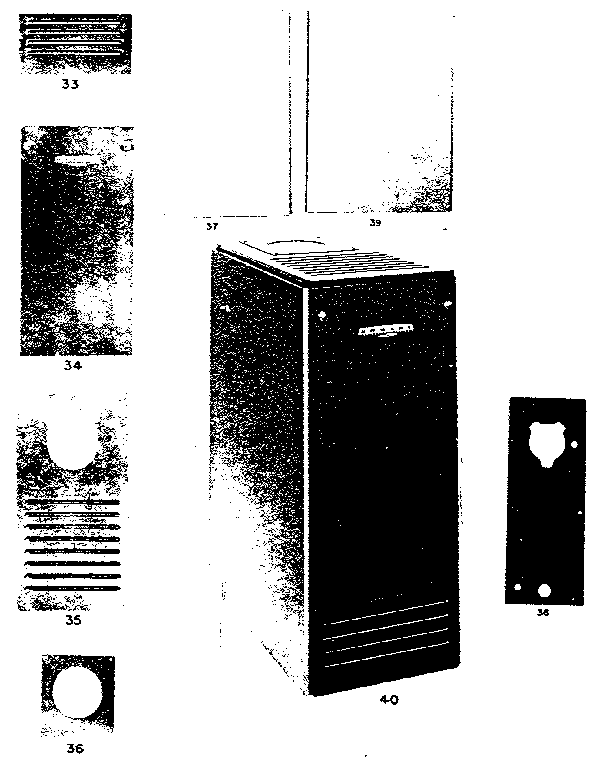 Kenmore 229613 jacket parts diagram