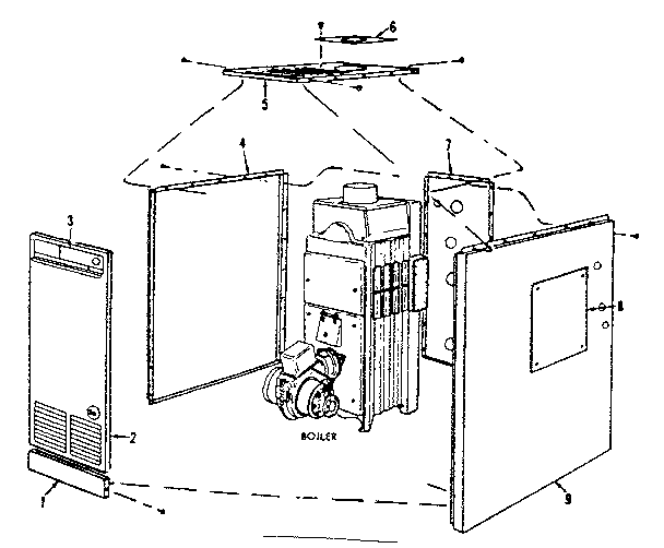 Kenmore 2297130 extended jacket parts diagram