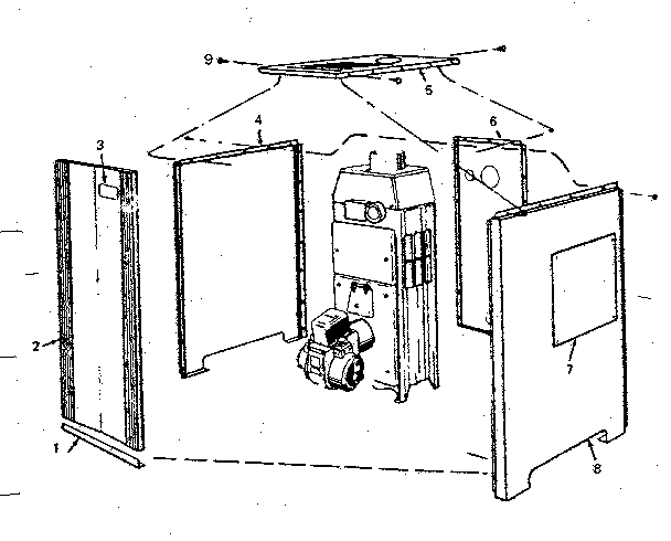 Kenmore 229941251 cabinet diagram
