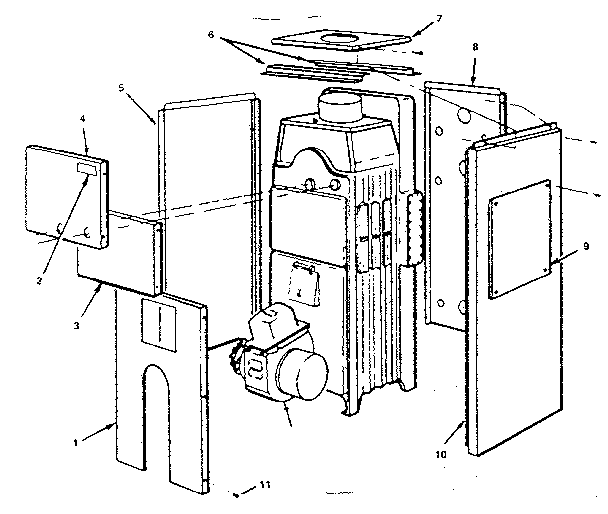 Kenmore 229942441 jacket diagram