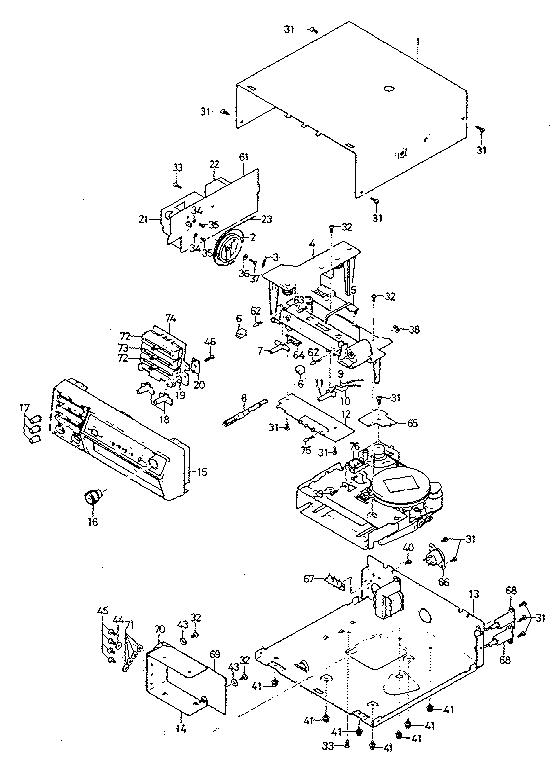 LXI 56450471 cabinet & chassis diagram