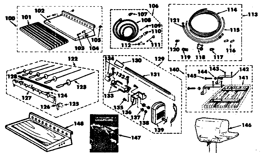 Kenmore 2582383081 optional accessories diagram