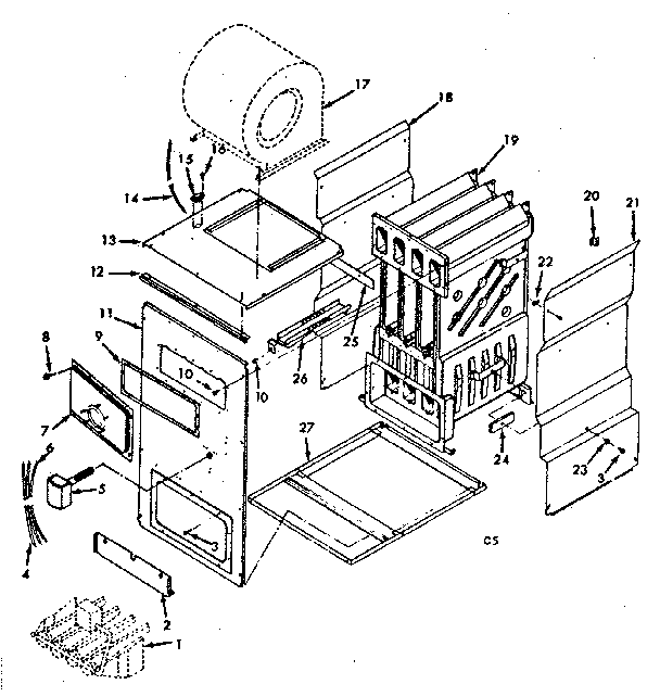 Kenmore 867762350 heat exchanger diagram