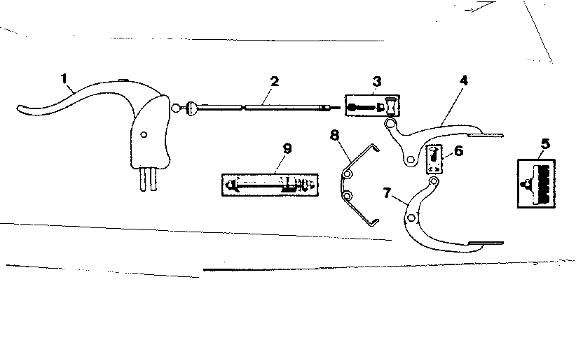 Sears 505471130 arai-front caliper brake-9805-b diagram