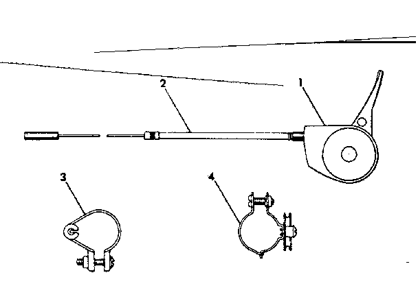 Sears 505471130 shimano trigger control assembly part no. 24170 diagram