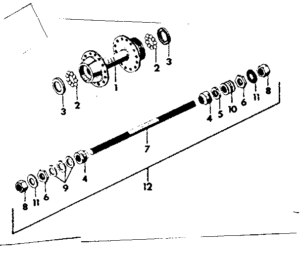 Sears 505474240 shimano rear hub diagram