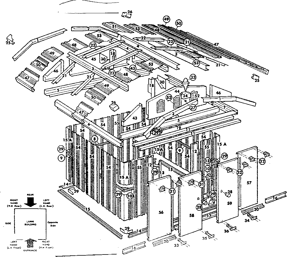 Sears 696600811 replacement parts diagram