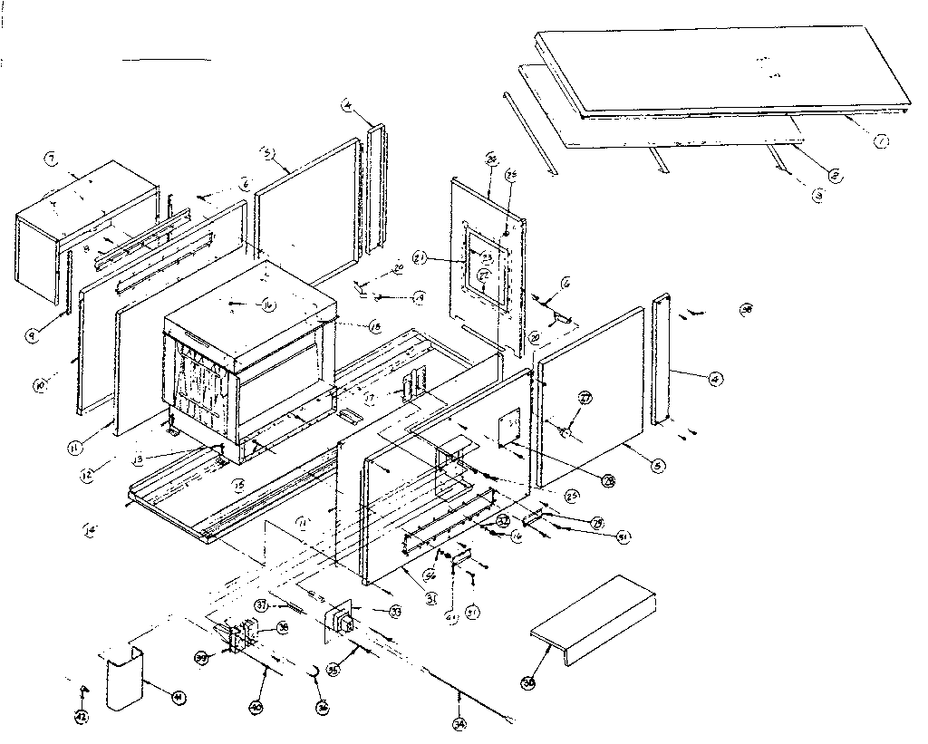 Kenmore 735412 furnace assembly diagram