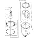Kenmore 11081860800 agitator, basket and tub diagram