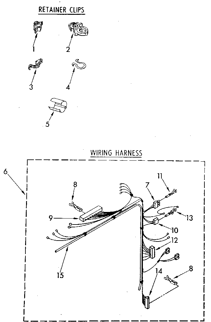 Kenmore 11081860700 wiring harness diagram