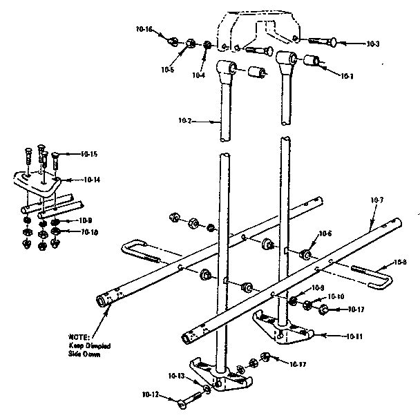 Sears 70172731-77 glide ride assembly diagram