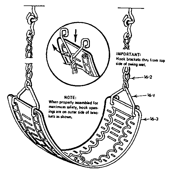 Sears 70172731-77 swing assembly diagram