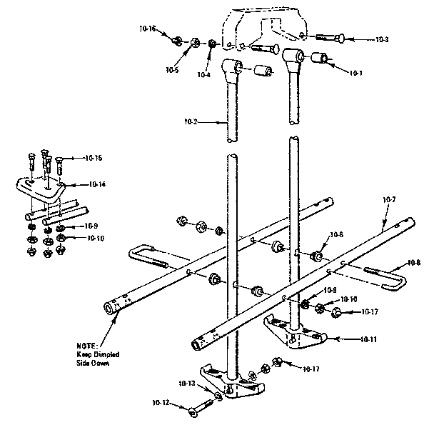 Sears 70172743-77 glide ride assembly diagram