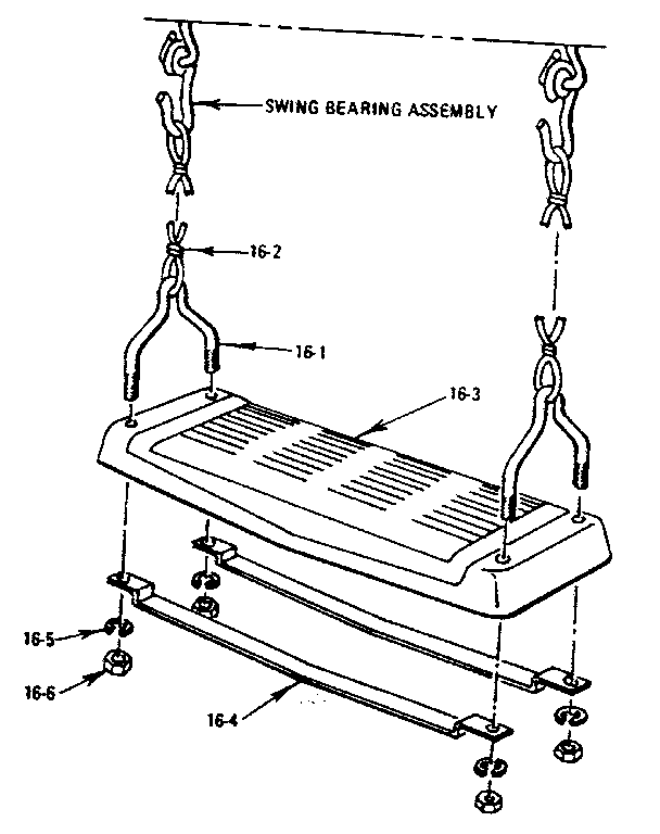Sears 70172743-77 swing assembly diagram