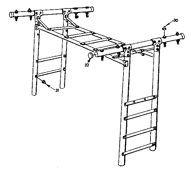 Sears 70172758-77 climber exploded view diagram