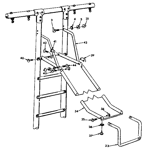 Sears 70172758-77 slide assembly diagram