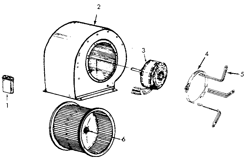 ICP NDOC125AH01 blower assembly diagram