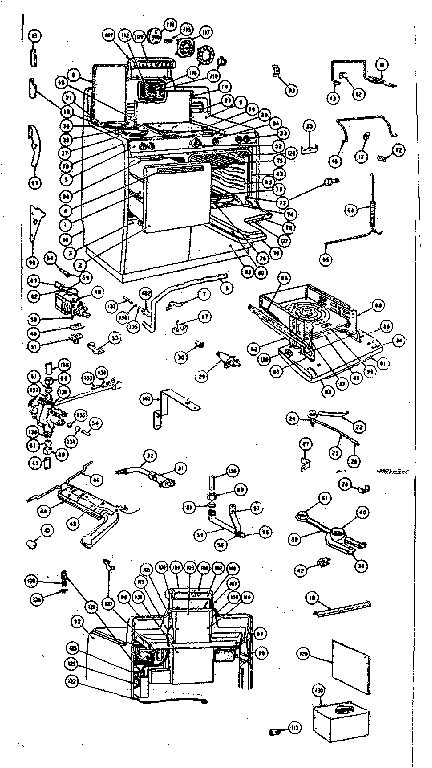 Kenmore 103242035 gas range diagram