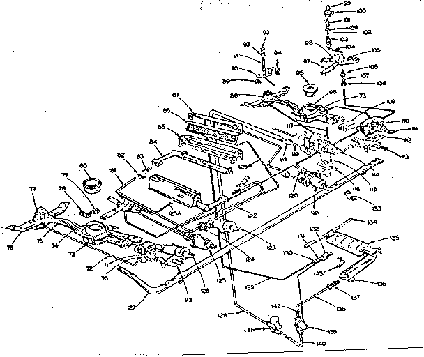 Kenmore 103248928 burner section diagram