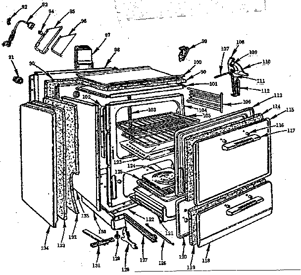 Kenmore 103252060 body section diagram
