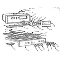 Kenmore 103253019 main top section diagram